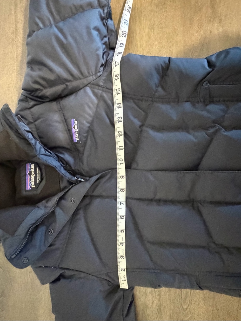 Patagonia Down With It Insulated Full Zip Hooded Jacket Size XS Black EUC - Picture 8 of 8